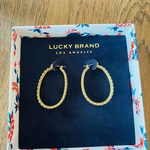 Lucky brand gold hoops